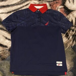 Nautica Men's Polo Shirt in Navy and Red